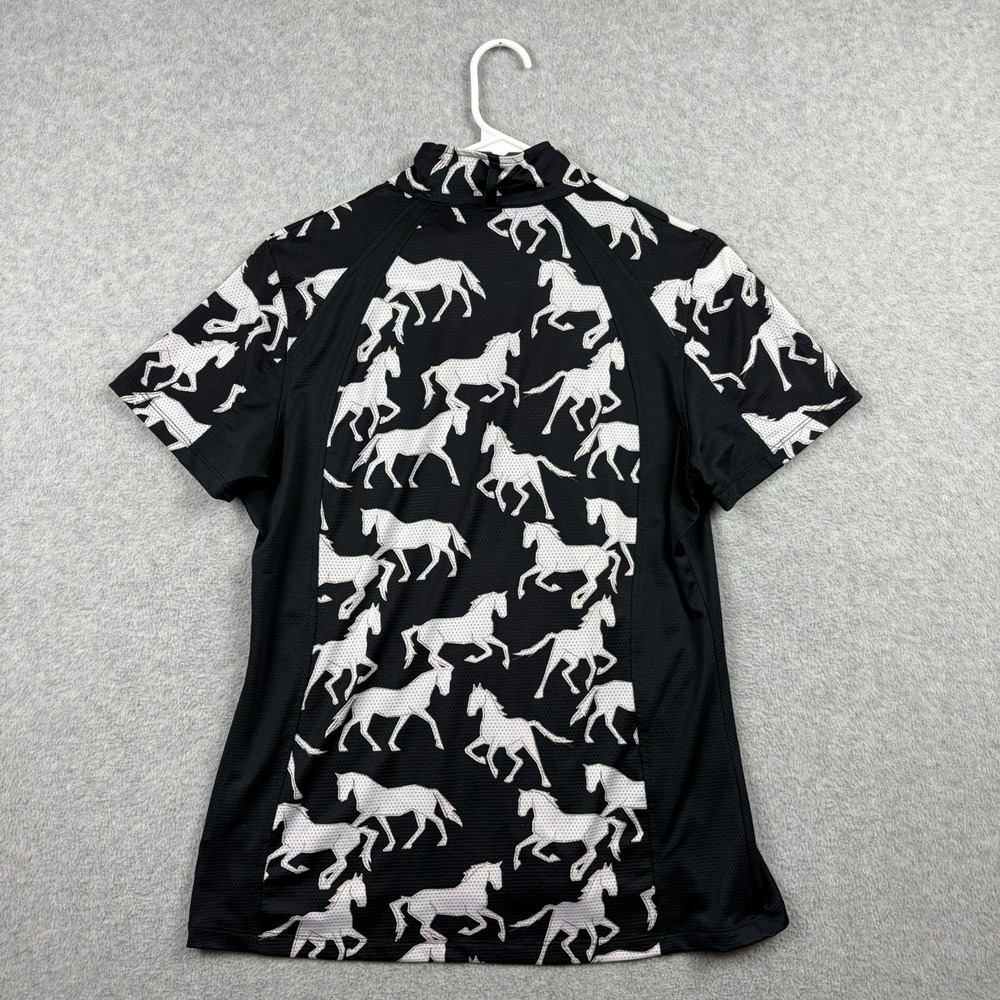 Kerrits Riding Shirt Womens Medium Aire Ice Fill 1/4 Zip Horse Equestrian Mesh - Picture 3 of 8
